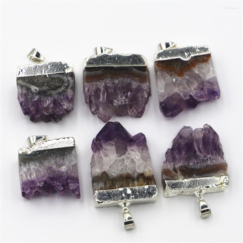 Pendant Necklaces Irregular Natural Stone Amethyst Exquisite Charms Decoration DIY Necklace Fashion Jewelry Making 4PCS 
Pendant Necklaces Irregular Natural Stone Amethyst Exquisite Charms Decoration DIY Necklace Fashion Jewelry Making 4PCS