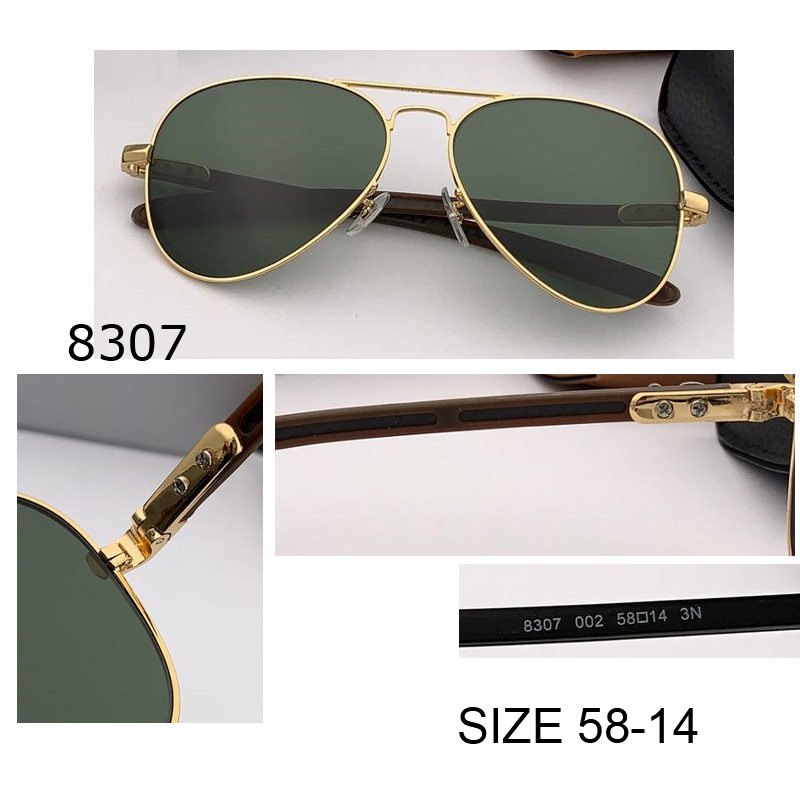 top quality Metal frame sunglass with Carbon Fibre leg 8307 Brand Design New aviation Sunglasses Men Fashion Male uv400 glass lens Travel Fishing Oculos De Sol gafas
top quality Metal frame sunglass with Carbon Fibre leg 8307 Brand Design New aviation Sunglasses Men Fashion Male uv400 glass lens Travel Fishing Oculos De Sol gafas