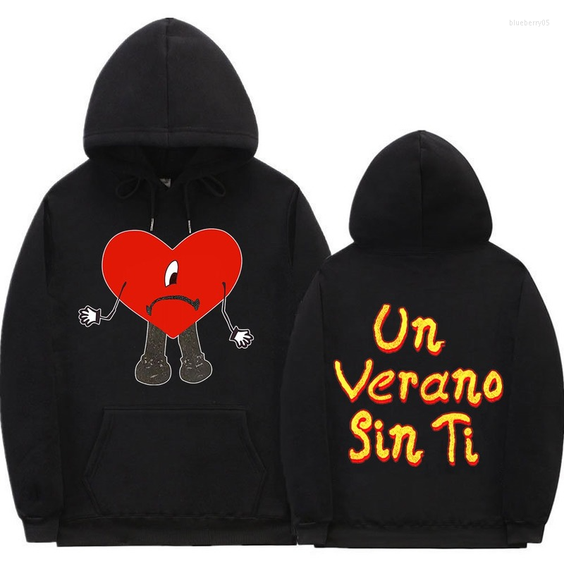 Women's Hoodies Fashion Bad UN VERANO SIN TI Music Print Hoodie Men's Women's Oversized Sweatshirts Harajuku Hip Hop, White
Women's Hoodies Fashion Bad UN VERANO SIN TI Music Print Hoodie Men's Women's Oversized Sweatshirts Harajuku Hip Hop, White
