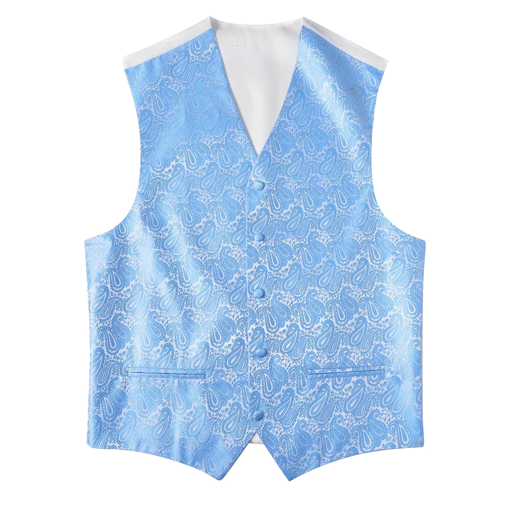 Men's Vests Ikepeibao VVest Paisley Black Slim Fit Wedding Sleeveless Party Vest with 2 Pockets 5 Buttons 230420