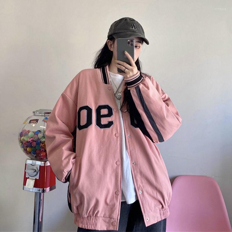 Women' Jackets Deeptown Y2k Streetwear Baseball Jacket Women Oversized Vintage 2023 Varsity Female Korean Fashion Outdoor Bomber, Pink
Women' Jackets Deeptown Y2k Streetwear Baseball Jacket Women Oversized Vintage 2023 Varsity Female Korean Fashion Outdoor Bomber, Pink