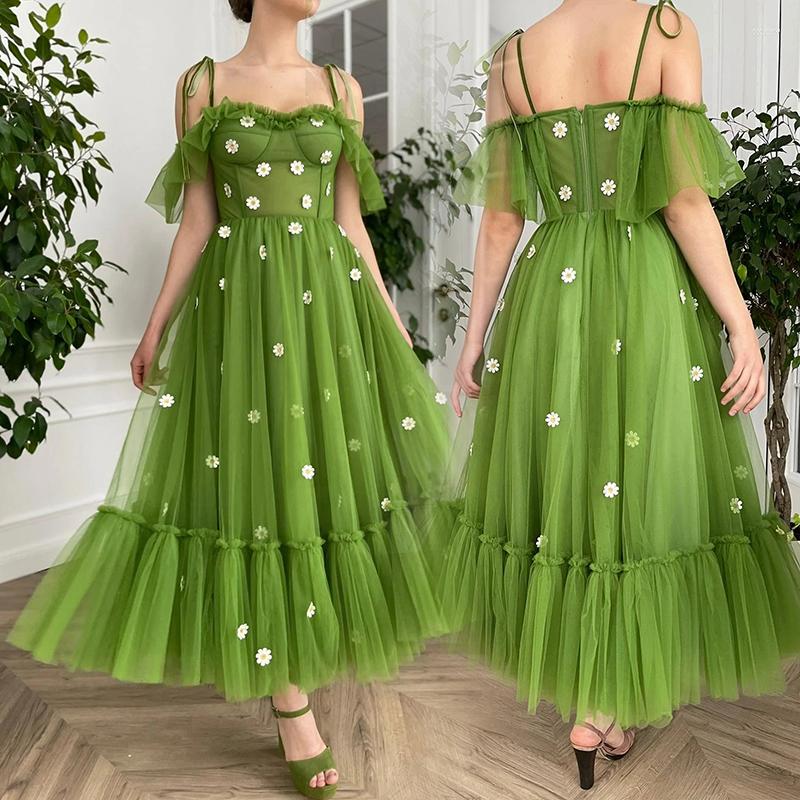 Party Dresses 2023 Grass Green Tulle Prom With Adjust Ties Straps Off Shoulder 3D Flowers Ankle Length Gown, Orange
Party Dresses 2023 Grass Green Tulle Prom With Adjust Ties Straps Off Shoulder 3D Flowers Ankle Length Gown, Orange