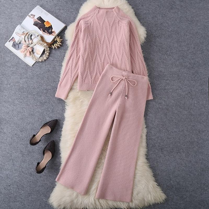 Pants Highquality Autumn Winter Knitted 2 Piece Set Women's Thick Warm Casual Pullover Sweaters+Wide Leg Pants Tracksuits Outfits, Red
Pants Highquality Autumn Winter Knitted 2 Piece Set Women's Thick Warm Casual Pullover Sweaters+Wide Leg Pants Tracksuits Outfits, Red