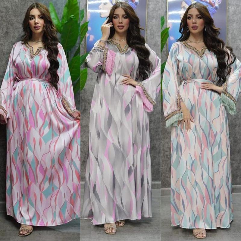 Ethnic Clothing Ramadan Print Muslim Dress For Women Eid Arabic Femme Abaya Islamic Jalabiya Marocain Clothes Turkey Wear Moroccan Kaftan
Ethnic Clothing Ramadan Print Muslim Dress For Women Eid Arabic Femme Abaya Islamic Jalabiya Marocain Clothes Turkey Wear Moroccan Kaftan