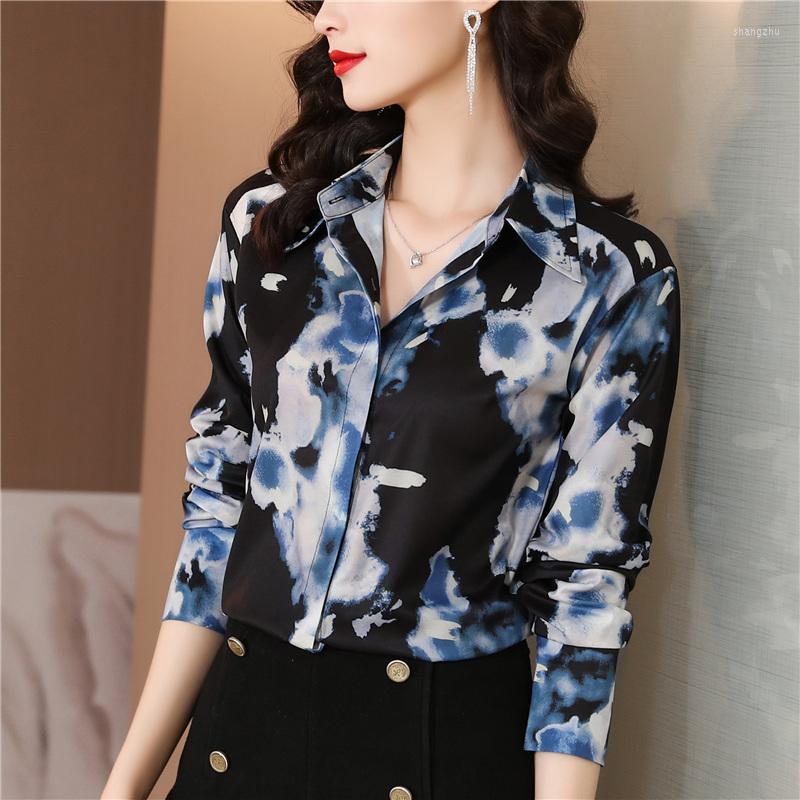 Women' Blouses Elegant Black Top Women' Satin Silk Shirt Fashion Office Ladies Work Shirts Spring Summer Casual Long Sleeve Clothing
Women' Blouses Elegant Black Top Women' Satin Silk Shirt Fashion Office Ladies Work Shirts Spring Summer Casual Long Sleeve Clothing
