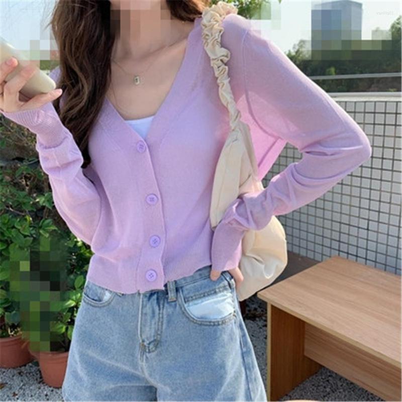Women's Knits Korean All-match Knitted V-neck Sweet Style Candy Color Basic Daily Cardigan Women Thin Summer Casual Solid Feminino Sun-proof, Black
Women's Knits Korean All-match Knitted V-neck Sweet Style Candy Color Basic Daily Cardigan Women Thin Summer Casual Solid Feminino Sun-proof, Black