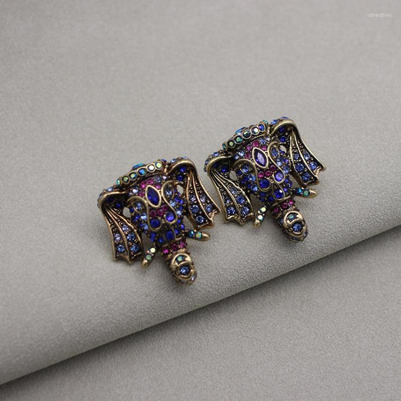 Stud Earrings Medium Ancient Retro Austrian Rhinestone Micro-set HD Marking Elephant Silver Needle Heavy
Stud Earrings Medium Ancient Retro Austrian Rhinestone Micro-set HD Marking Elephant Silver Needle Heavy