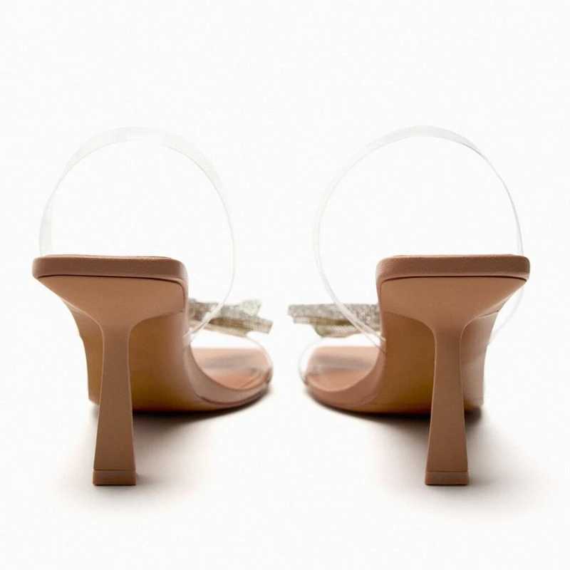 Nxy Sandals Heeled Slides for Women Summer Bow Transparent High Heel Ladies Squared Toe Sandal Shoes 230406
Nxy Sandals Heeled Slides for Women Summer Bow Transparent High Heel Ladies Squared Toe Sandal Shoes 230406