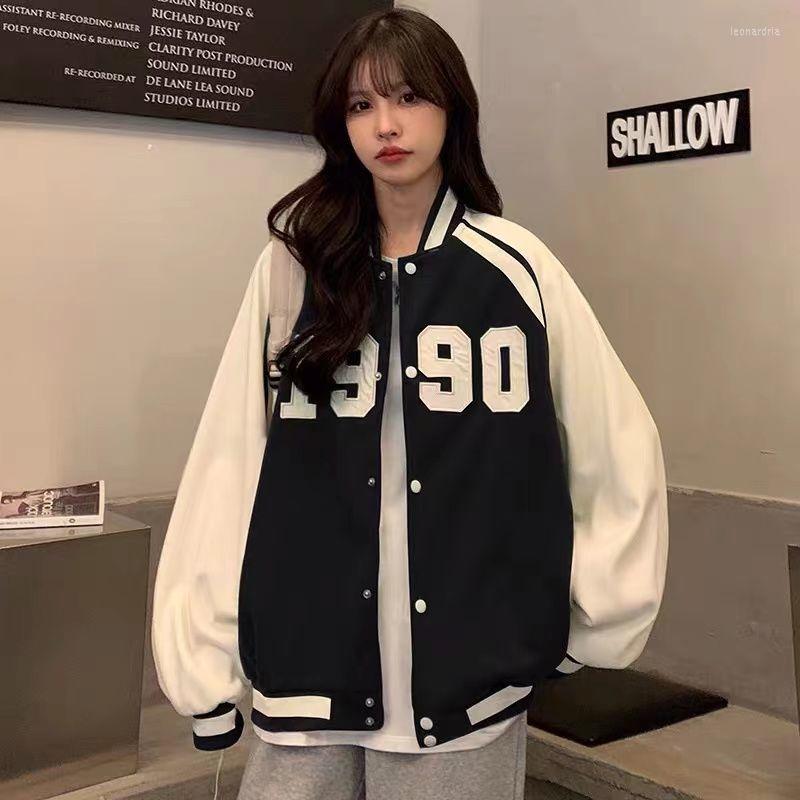 Women' Jackets Deeptown Bomber Jacket Women Vintage Oversized Harajuku Fashion College Uniform Varsity Baseball Streetwear Black Loose
Women' Jackets Deeptown Bomber Jacket Women Vintage Oversized Harajuku Fashion College Uniform Varsity Baseball Streetwear Black Loose