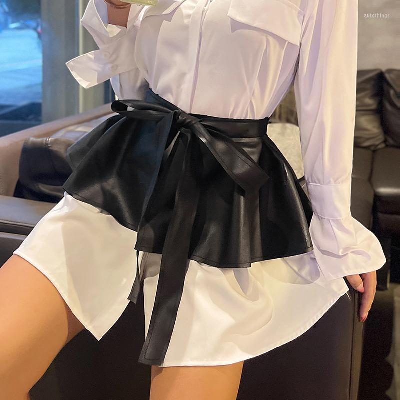 Belts 2023 Ladies Corset Black Knotted Girdle PU Leather Loose With Shirt Dress Belt Female, White
Belts 2023 Ladies Corset Black Knotted Girdle PU Leather Loose With Shirt Dress Belt Female, White
