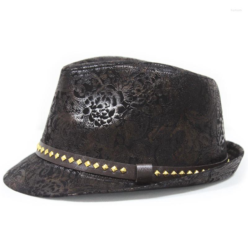 Berets 2023 Autumn Fashion Fedora For Man Woman Female Chic Headwear Adult Hiphop PU Leather Jazz Hat Dad Triby Cap, Black
Berets 2023 Autumn Fashion Fedora For Man Woman Female Chic Headwear Adult Hiphop PU Leather Jazz Hat Dad Triby Cap, Black