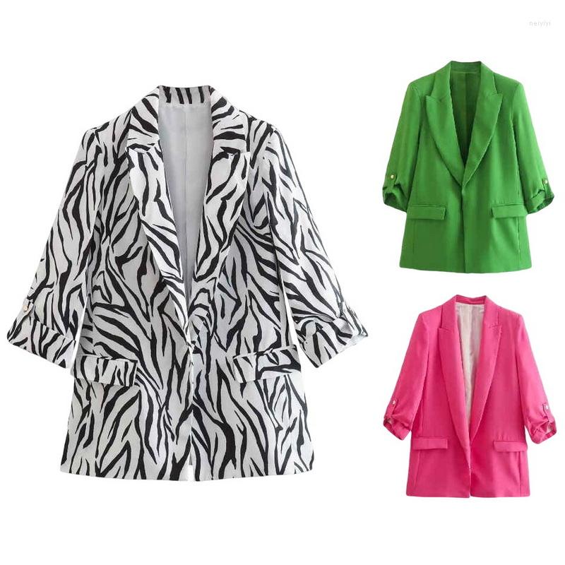 Women's Suits Women Animal Print Zebra Blazer Fashion Suit Jacket Casual Coat Female Outerwear Five Quarter Blazers 6 Colors, White
Women's Suits Women Animal Print Zebra Blazer Fashion Suit Jacket Casual Coat Female Outerwear Five Quarter Blazers 6 Colors, White