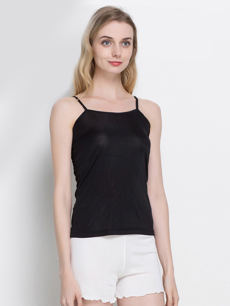 Camisoles Tanks SuyaDream 3pcs/lot Women Silk Camis Natural silk Solid Basic Cozy T shirts Spring Summer Bottoming Top White Pink 230420