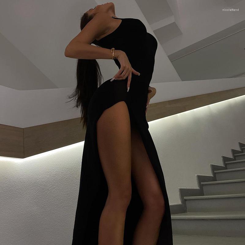 Casual Dresses 2023 Solid Turtleneck Sleeveless Slit Bodycon Dress Elegant Fashion Sexy Maxi Year Evening Party Wear Streetwear, White
Casual Dresses 2023 Solid Turtleneck Sleeveless Slit Bodycon Dress Elegant Fashion Sexy Maxi Year Evening Party Wear Streetwear, White