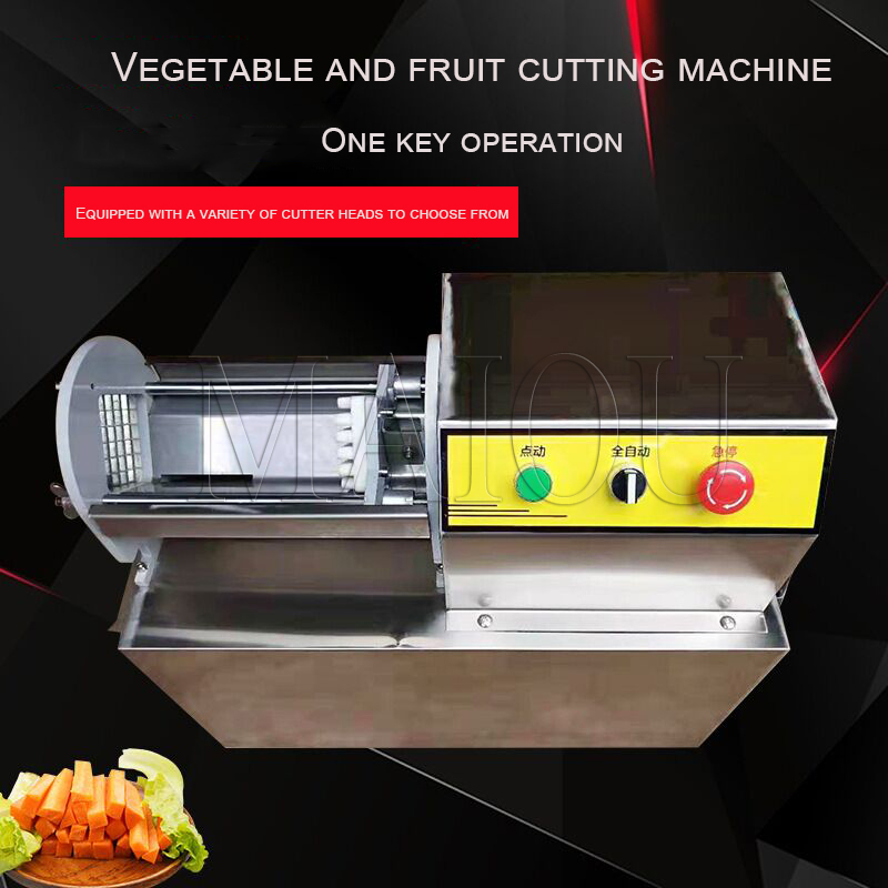 Fruit Vegetable Fully Automatic Commercial Electric French Fries Cutting Machine Potato Cucumber Sweet