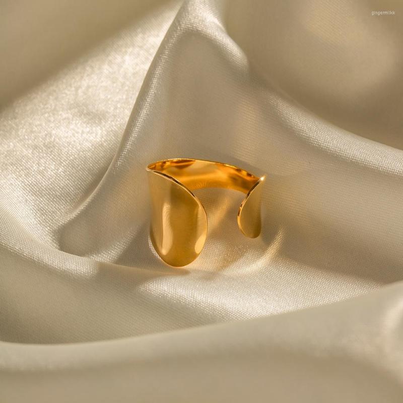 Cluster Rings DEAR-LIFE Geometric Simple Golden Stainless Steel Open Ring Does Not Lose Color Personality Hundred Match Finger
Cluster Rings DEAR-LIFE Geometric Simple Golden Stainless Steel Open Ring Does Not Lose Color Personality Hundred Match Finger