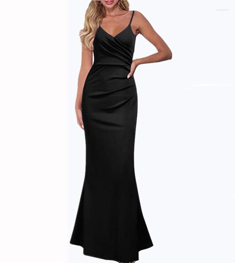Casual Dresses Black Slip Slim Shirring Waist Maxi Dress Solid Color Elegant Chic Party Outfits For Women 2023 Drop & Wholesale No.564
Casual Dresses Black Slip Slim Shirring Waist Maxi Dress Solid Color Elegant Chic Party Outfits For Women 2023 Drop & Wholesale No.564