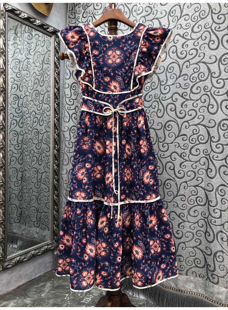 Casual Dresses Novia Party 2023 Spring Summer Dress Women O-Neck Fashion Prints Ruffle Deco Sleeveless Mid-Calf Dark Blue Green Boho
Casual Dresses Novia Party 2023 Spring Summer Dress Women O-Neck Fashion Prints Ruffle Deco Sleeveless Mid-Calf Dark Blue Green Boho