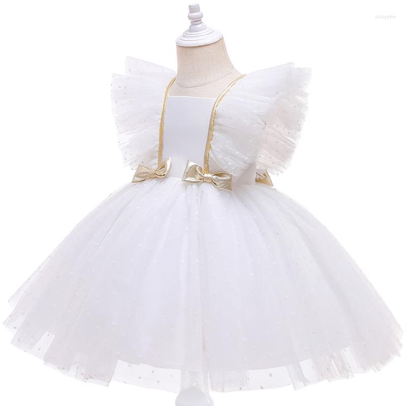 Girl Dresses White Toddler Cute Bow First Birthday Dress For Baby Clothes Tulle Ruffle Child Princess Baptism Party Costume 1-6Y, Picture shown
Girl Dresses White Toddler Cute Bow First Birthday Dress For Baby Clothes Tulle Ruffle Child Princess Baptism Party Costume 1-6Y, Picture shown