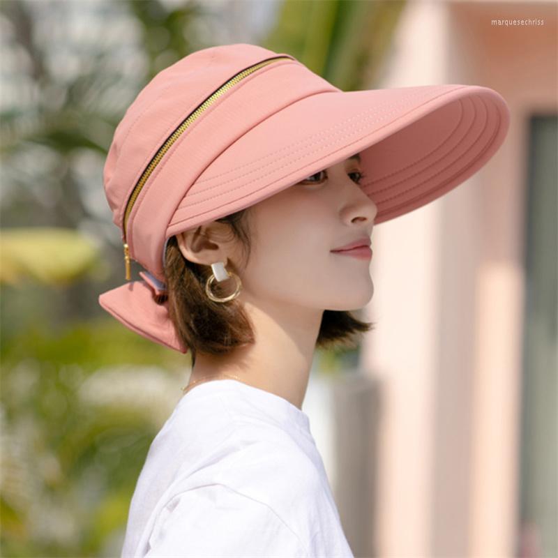 Wide Brim Hats Women's Summer Hat Removable Cap Top With Zipper Empty Cycilng Anti-UV Sun Ladies Foldable Big Visor Caps, Grey
Wide Brim Hats Women's Summer Hat Removable Cap Top With Zipper Empty Cycilng Anti-UV Sun Ladies Foldable Big Visor Caps, Grey