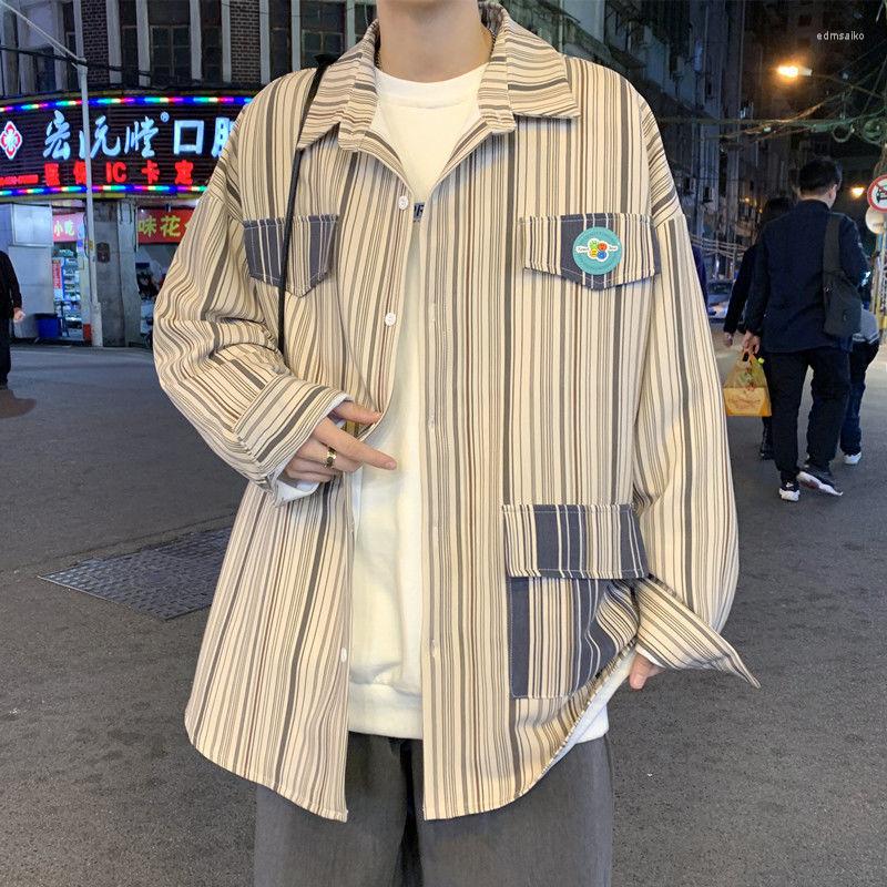 Men's Casual Shirts Streetwear Young Style Loose Korean Fashion Striped Handsome Button Pockets Man Spring Summer Men's Clothing 2023, Black
Men's Casual Shirts Streetwear Young Style Loose Korean Fashion Striped Handsome Button Pockets Man Spring Summer Men's Clothing 2023, Black