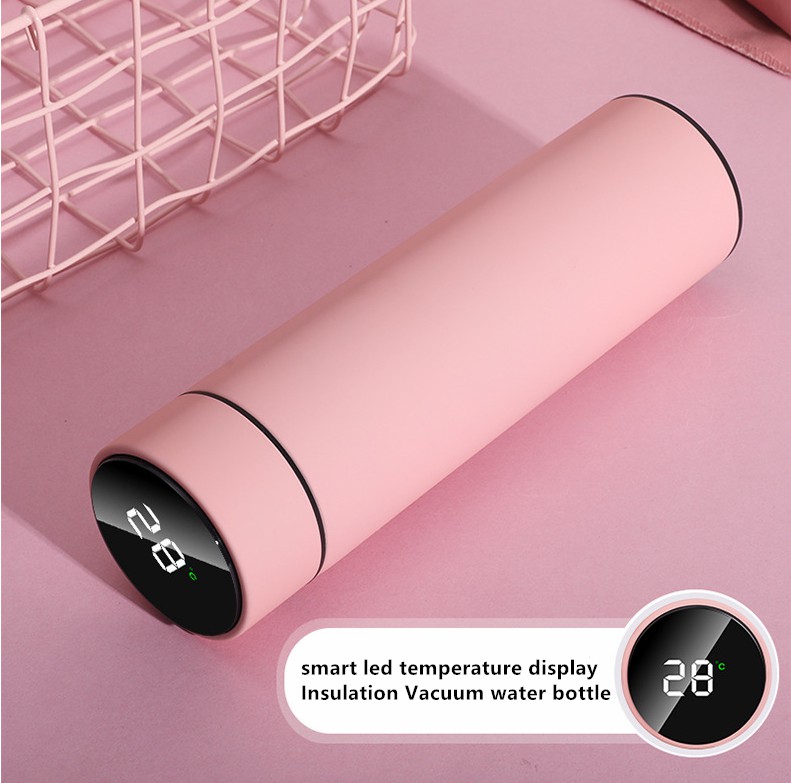 Coffee Bottle with LED Temperature Display Smart Water Bottle Double Walled Tea Infuser Bottle Stainless Steel Thermal Cup Travel Mug Keeps Water Cold