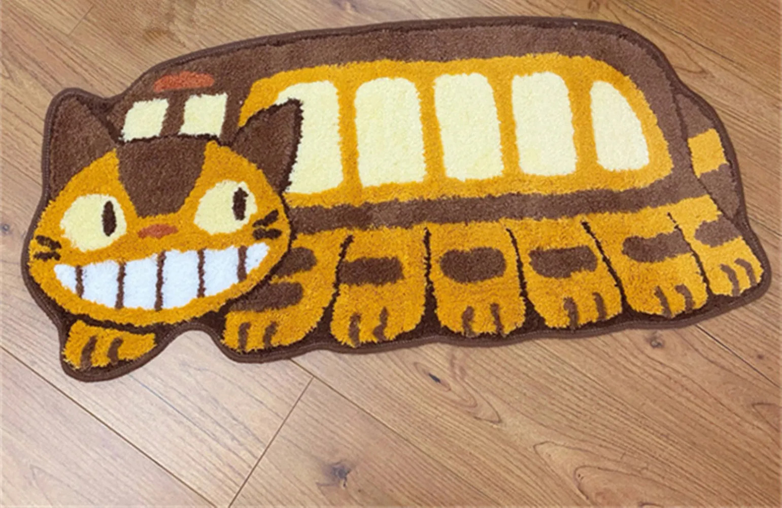 Carpet Anime My Neighbor Totoros Carpet Shaggy Doormat Smile Cat Bus Plush Non-Slip Mat Doormat Rug Handmade Rugs Floor 231120 - view 3