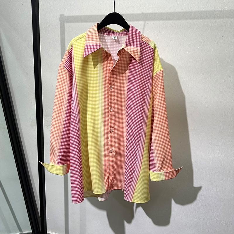 Men's Casual Shirts Men's And Women's Spring Summer Retro Rainbow Print Loose Long-sleeved Temperament Senior Sense Shirt, Multi
Men's Casual Shirts Men's And Women's Spring Summer Retro Rainbow Print Loose Long-sleeved Temperament Senior Sense Shirt, Multi