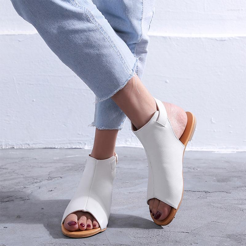 Sandals Peep Toe Ladies Summer Women Flats Female Buckle Strap Woman Shoes Women'S Solid Casual Beach Footwear Plus Size 2023, Brown
Sandals Peep Toe Ladies Summer Women Flats Female Buckle Strap Woman Shoes Women'S Solid Casual Beach Footwear Plus Size 2023, Brown