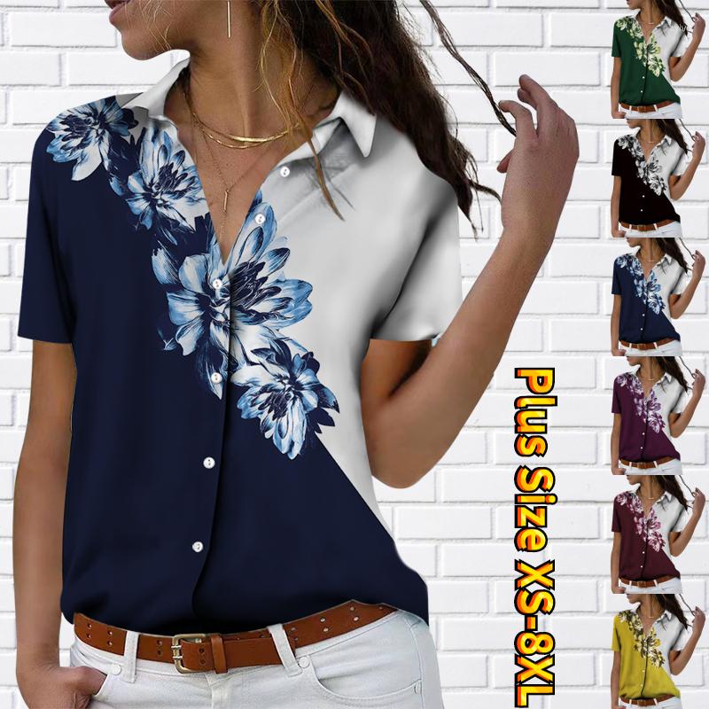 Women's Blouses 2023 Street Design Printing Button Shirt Women Everyday Trend Sexy V-neck Loose Size Blouse Summer Retro Short Sleeve, 20681green
Women's Blouses 2023 Street Design Printing Button Shirt Women Everyday Trend Sexy V-neck Loose Size Blouse Summer Retro Short Sleeve, 20681green