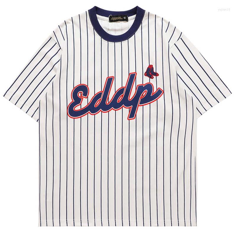 Men's T Shirts Summer Oversize T-shirt Cotton Womens Pinstripes Letter Print Short Sleeve Unisex Shirt Men O-neck Loose Baseball Top
Men's T Shirts Summer Oversize T-shirt Cotton Womens Pinstripes Letter Print Short Sleeve Unisex Shirt Men O-neck Loose Baseball Top