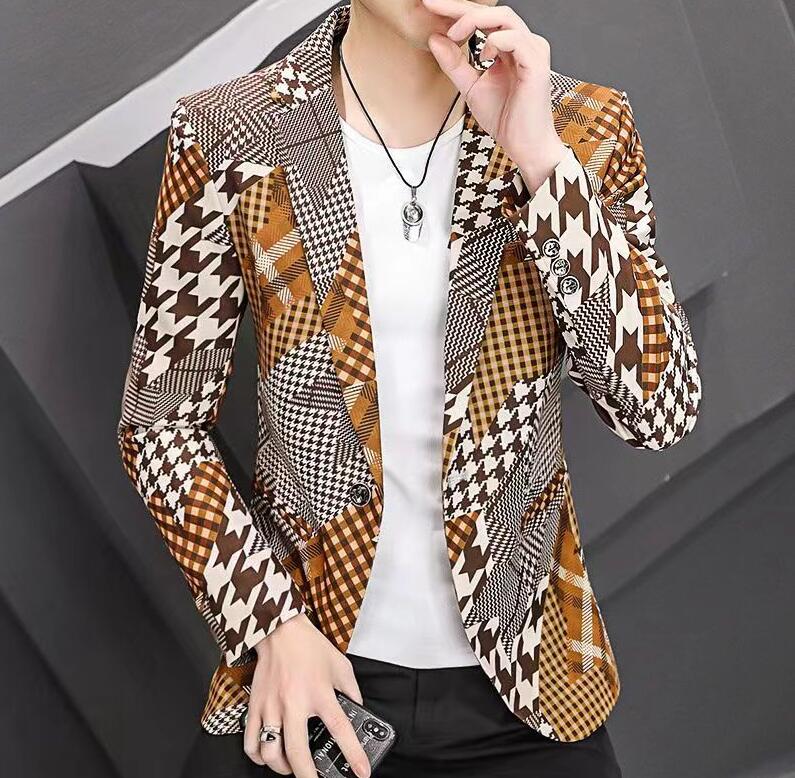 Men's Suits Fashion Designer Blazers Men's Classic Casual Floral Print Luxury Jackets Brand Long Sleeves Coats M-3XL, 06
Men's Suits Fashion Designer Blazers Men's Classic Casual Floral Print Luxury Jackets Brand Long Sleeves Coats M-3XL, 06