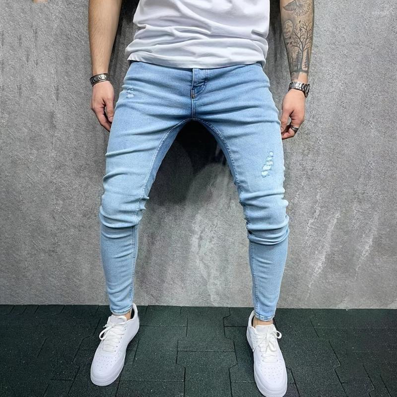 Men's Jeans Men's Casual Slim Fit Pencil Pants Spring Autumn Fashion Ripped Full Length Trousers Denim, Light-blue
Men's Jeans Men's Casual Slim Fit Pencil Pants Spring Autumn Fashion Ripped Full Length Trousers Denim, Light-blue