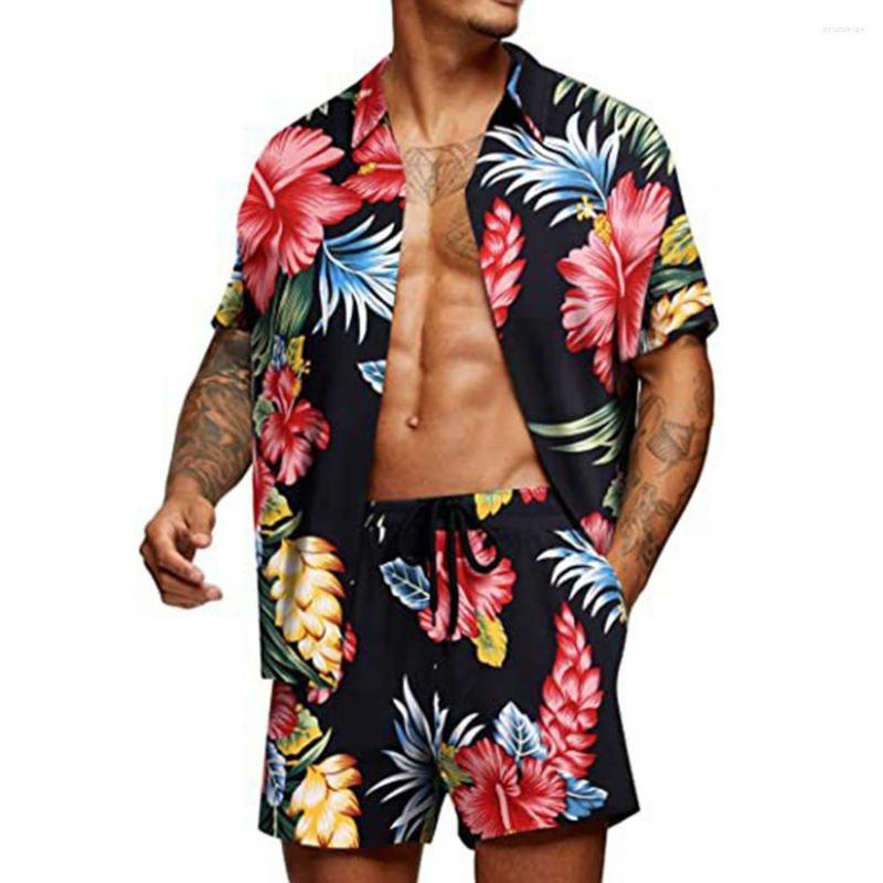Men's Tracksuits 2 Pcs/Set Men Shirt Short Set Colorful Floral Print Turn-down Collar Casual Tracksuit For Holiday, Green
Men's Tracksuits 2 Pcs/Set Men Shirt Short Set Colorful Floral Print Turn-down Collar Casual Tracksuit For Holiday, Green