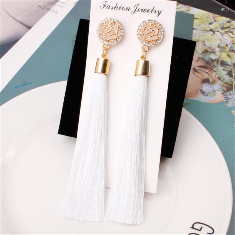 Dangle Earrings Bohemian Style Rose Flower Drop Metal Geometry Long Tassel For Women's Fashion Jewelry Gifts
Dangle Earrings Bohemian Style Rose Flower Drop Metal Geometry Long Tassel For Women's Fashion Jewelry Gifts