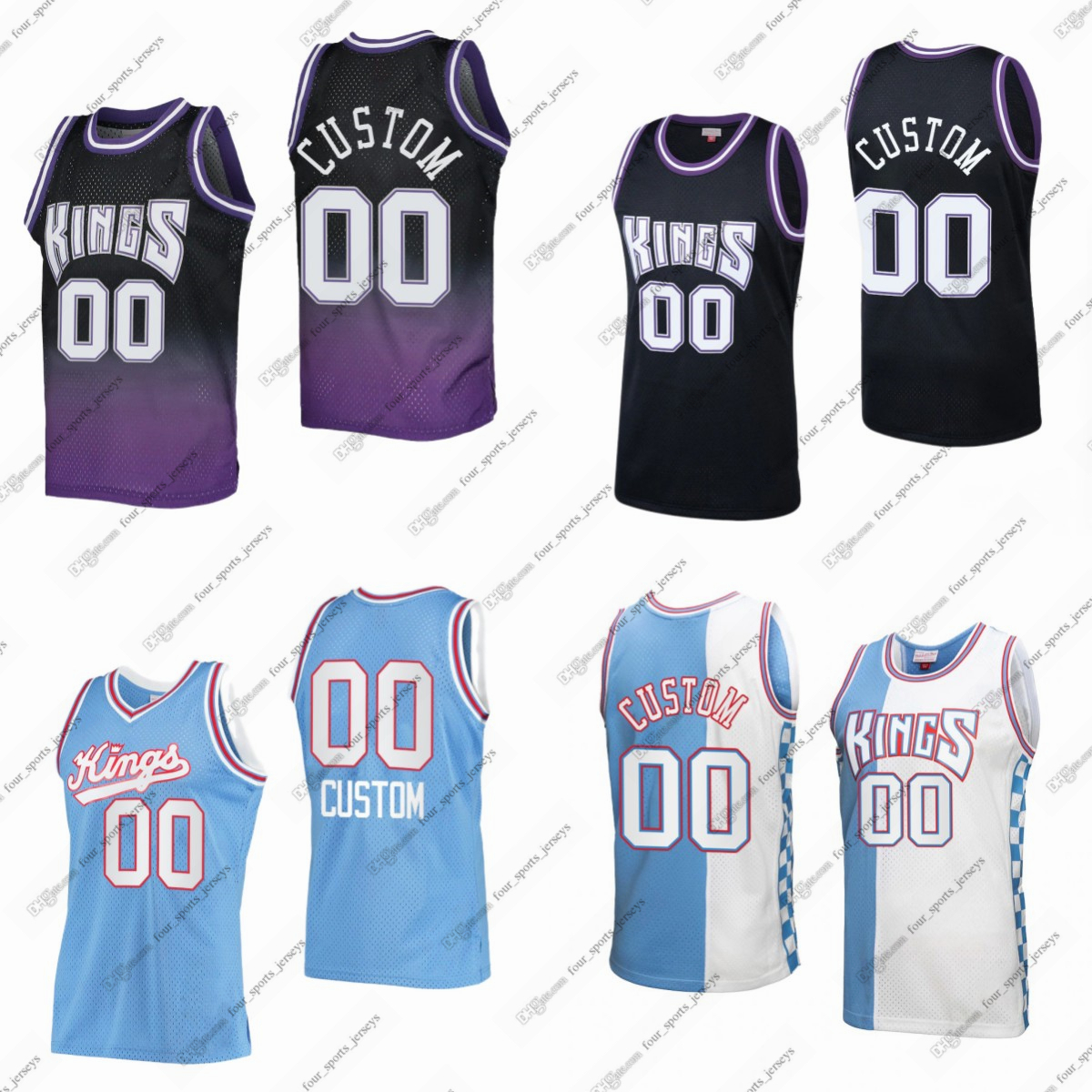 2000 Retro Mitchell and Ness Basketball Jersey Jason Williams Oscar Robertson Mitch Richmond Webber Peja Stojakovic Mike Bibby Bob Davies Arnie Miller Johnson, Picture
2000 Retro Mitchell and Ness Basketball Jersey Jason Williams Oscar Robertson Mitch Richmond Webber Peja Stojakovic Mike Bibby Bob Davies Arnie Miller Johnson, Picture