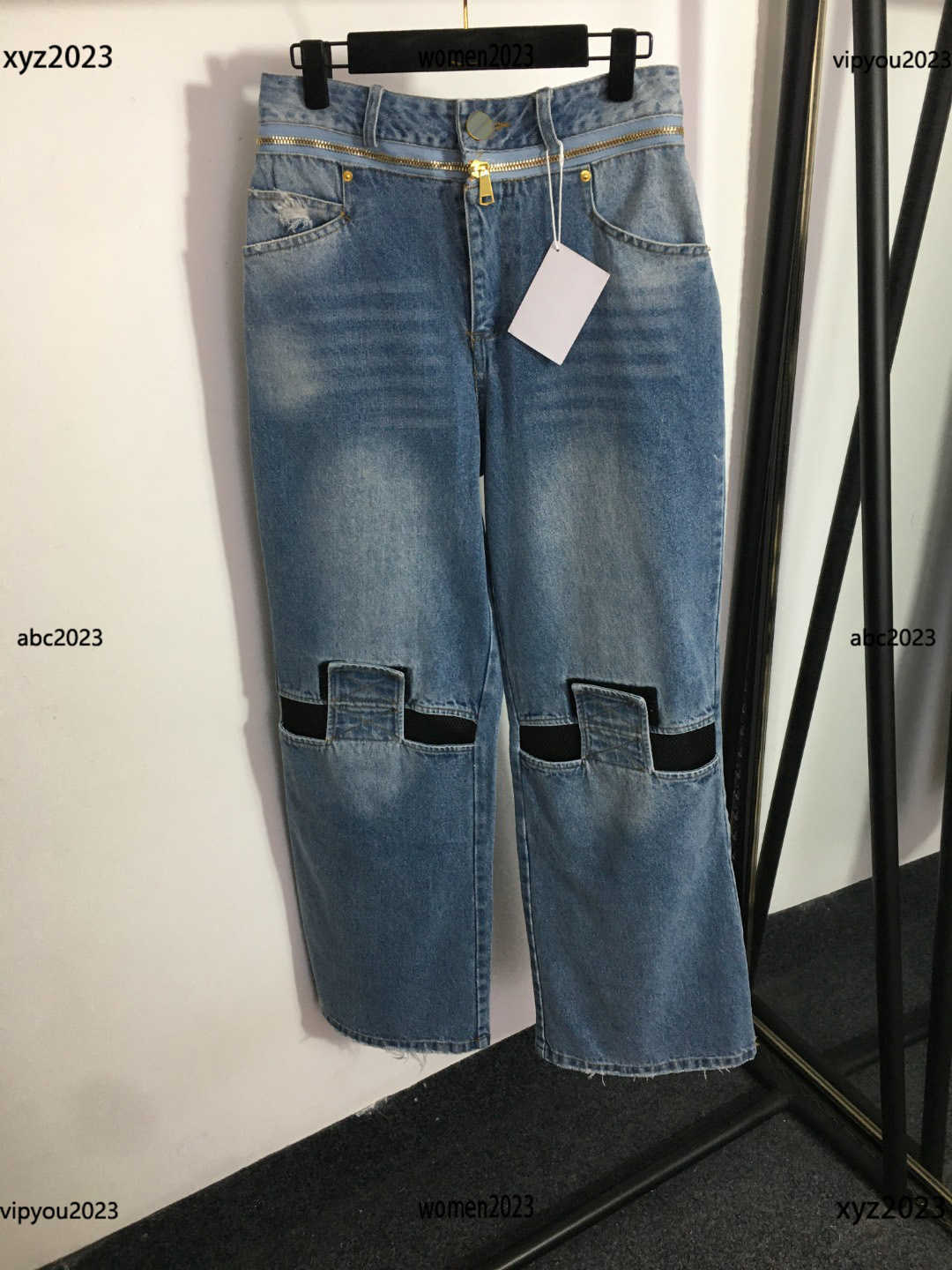 Multi zipper design jeans womens Size -L Splicing design denim pants Fashion casual trousers New Products April18, #1
Multi zipper design jeans womens Size -L Splicing design denim pants Fashion casual trousers New Products April18, #1