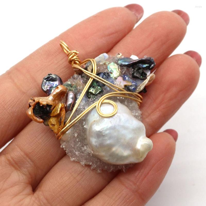 Pendant Necklaces Natural Freshwater Pearl Irregular 35-50mm Baroque Charm Winding DIY Necklace Earrings Jewelry Exquisite Accessories
Pendant Necklaces Natural Freshwater Pearl Irregular 35-50mm Baroque Charm Winding DIY Necklace Earrings Jewelry Exquisite Accessories