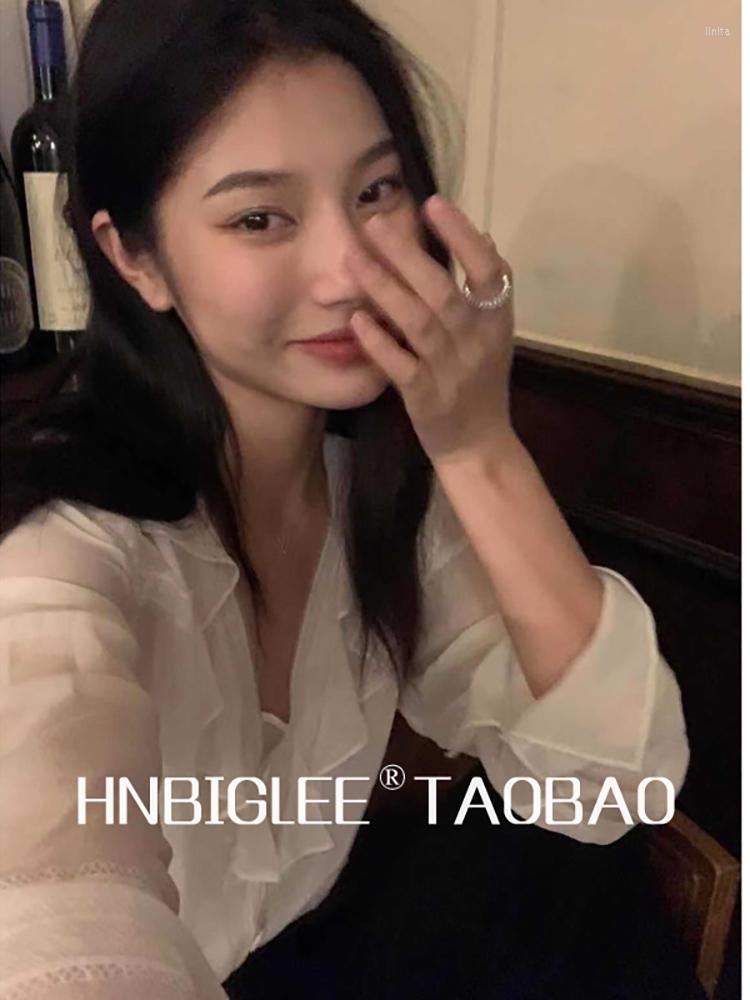 Women' Blouses Provide Label High Quality Summer Women Fashion Runway Designer Long Sleeve Lace Trim Hem Shirring Ruffle Perspective Silk, Beige
Women' Blouses Provide Label High Quality Summer Women Fashion Runway Designer Long Sleeve Lace Trim Hem Shirring Ruffle Perspective Silk, Beige