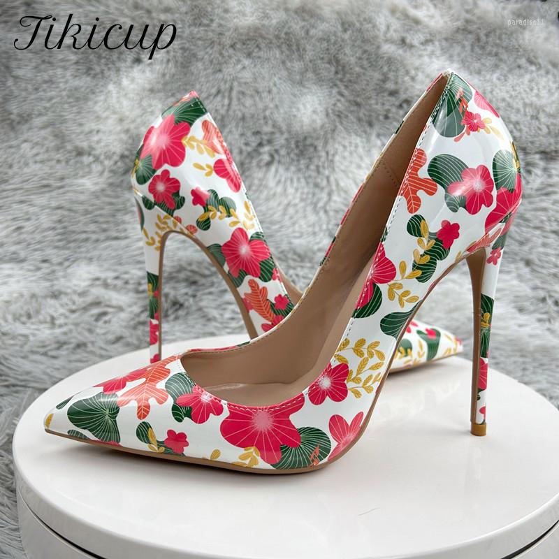 Dress Shoes Tikicup Flowers Printed Women Fashion Designer Pointy Toe High Heel For Floral Sexy Party Stiletto Pumps Size 33-45, 8cm flower
Dress Shoes Tikicup Flowers Printed Women Fashion Designer Pointy Toe High Heel For Floral Sexy Party Stiletto Pumps Size 33-45, 8cm flower