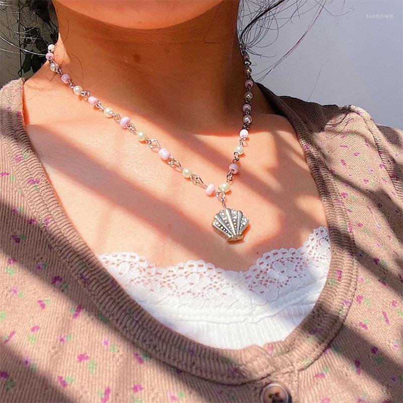 Pendant Necklaces Summer Mermaid Y2K Pink Pastel Seed Bead Necklace Coconut Girl Jewelry Key West Kitten Coquette
Pendant Necklaces Summer Mermaid Y2K Pink Pastel Seed Bead Necklace Coconut Girl Jewelry Key West Kitten Coquette
