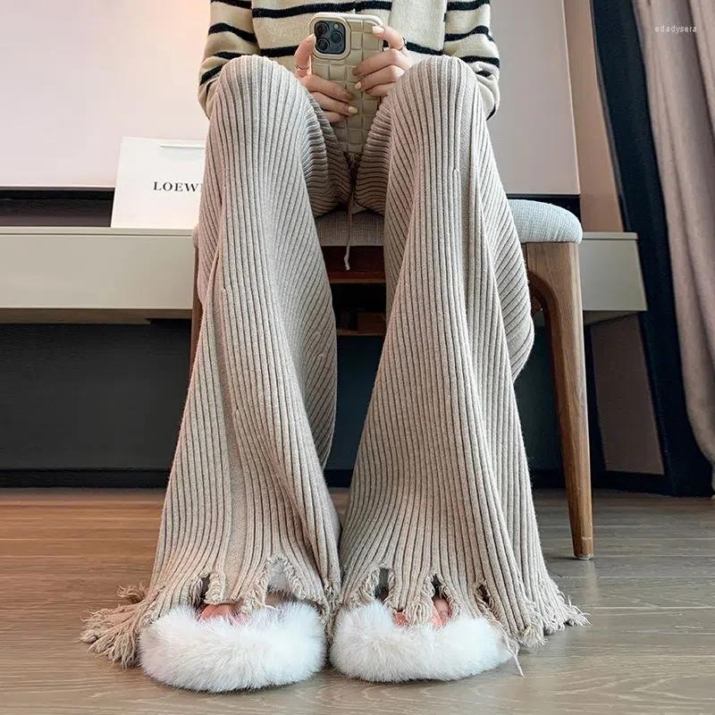 Women's Pants Knitted Women With Tassel Patchwork Flare Pant High Waist Elastic Fabric Fashion Design Female Long Autumn Winter, Black
Women's Pants Knitted Women With Tassel Patchwork Flare Pant High Waist Elastic Fabric Fashion Design Female Long Autumn Winter, Black