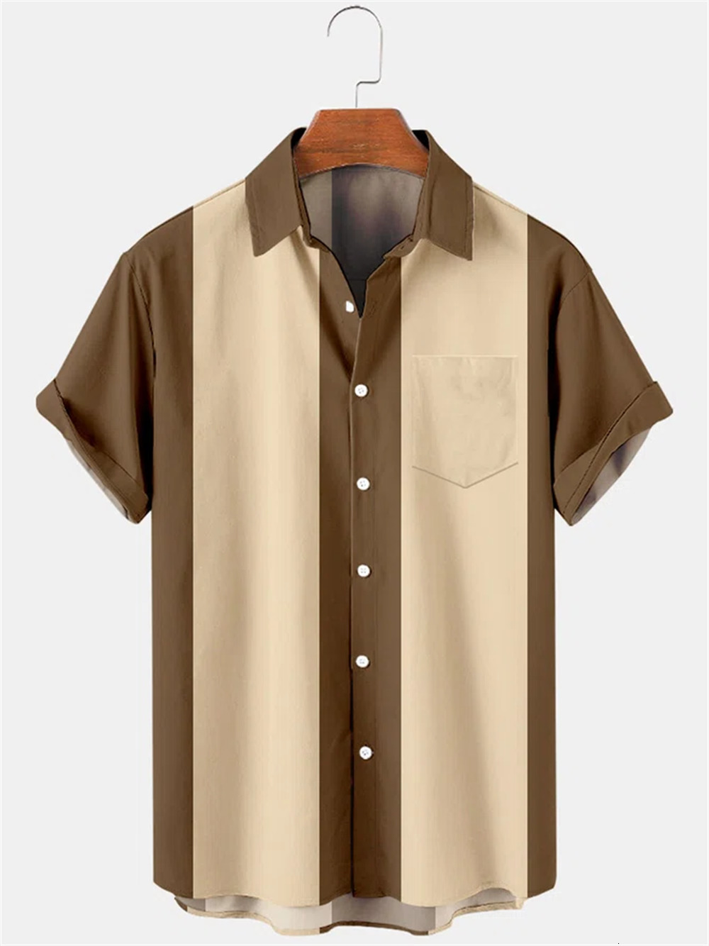 Men's Casual Shirts Best seller New Creative 3D digital Black and White GRID collage Pattern flap Holiday Leisure Short sleeves shirt S - 5xl 230