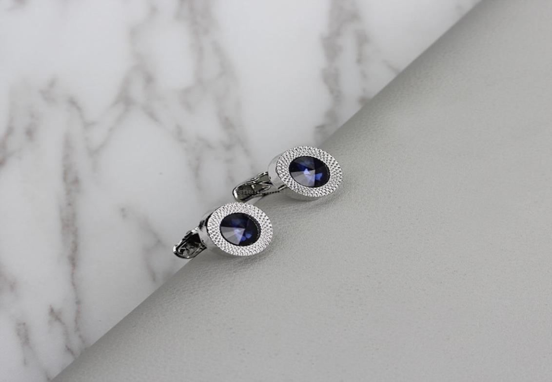 New Suits Round blue zircon cufflinks Dress business shirt suit cuff link button for men fashion jewelry will and sandy gift8176455
New Suits Round blue zircon cufflinks Dress business shirt suit cuff link button for men fashion jewelry will and sandy gift8176455