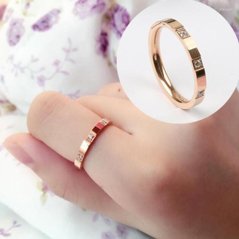 Wedding Rings Titanium Steel Small Cubic Zirconia Ring For Women Rose Gold Color Crystal Jewelry Gift DropWedding Rita22
Wedding Rings Titanium Steel Small Cubic Zirconia Ring For Women Rose Gold Color Crystal Jewelry Gift DropWedding Rita22