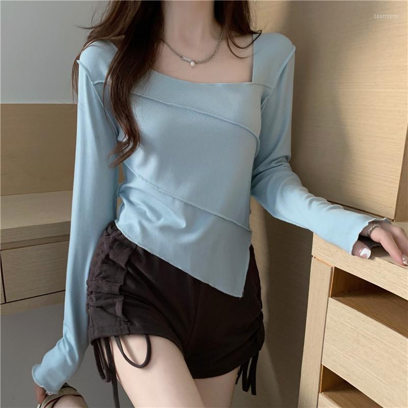 Women' T Shirts Women Fashion Vintage Irregular Square Neck Long Sleeve Top 2023 Korean Version Girls Sexy Y2k Crop Female T-shirts, White
Women' T Shirts Women Fashion Vintage Irregular Square Neck Long Sleeve Top 2023 Korean Version Girls Sexy Y2k Crop Female T-shirts, White