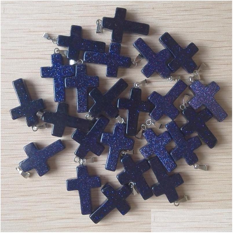 Charms Blue Sand Stone Cross Pendants For Necklace Jewelry Making Drop Delivery Findings Components Dhlhy
Charms Blue Sand Stone Cross Pendants For Necklace Jewelry Making Drop Delivery Findings Components Dhlhy