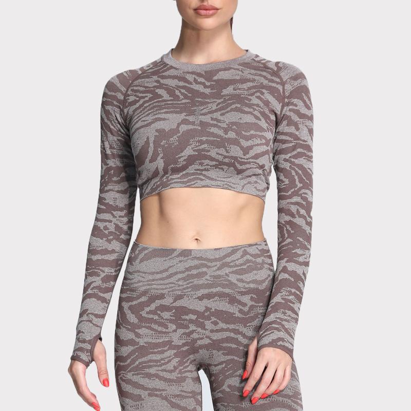 Yoga Outfit 2023 Gym Long Sleeve Seamless Crop Tops For Women Animal Camo Adapt Compression Women' Sport T Shirt Sweatshirt, Animal purple
Yoga Outfit 2023 Gym Long Sleeve Seamless Crop Tops For Women Animal Camo Adapt Compression Women' Sport T Shirt Sweatshirt, Animal purple