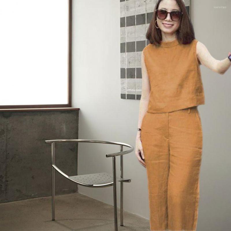 Women' Two Piece Pants Thin 2Pcs/Set Trendy Casual Tops Wide Leg Female Costume Loose Lady Outfit Sleeveless Daily Clothing, Blue
Women' Two Piece Pants Thin 2Pcs/Set Trendy Casual Tops Wide Leg Female Costume Loose Lady Outfit Sleeveless Daily Clothing, Blue
