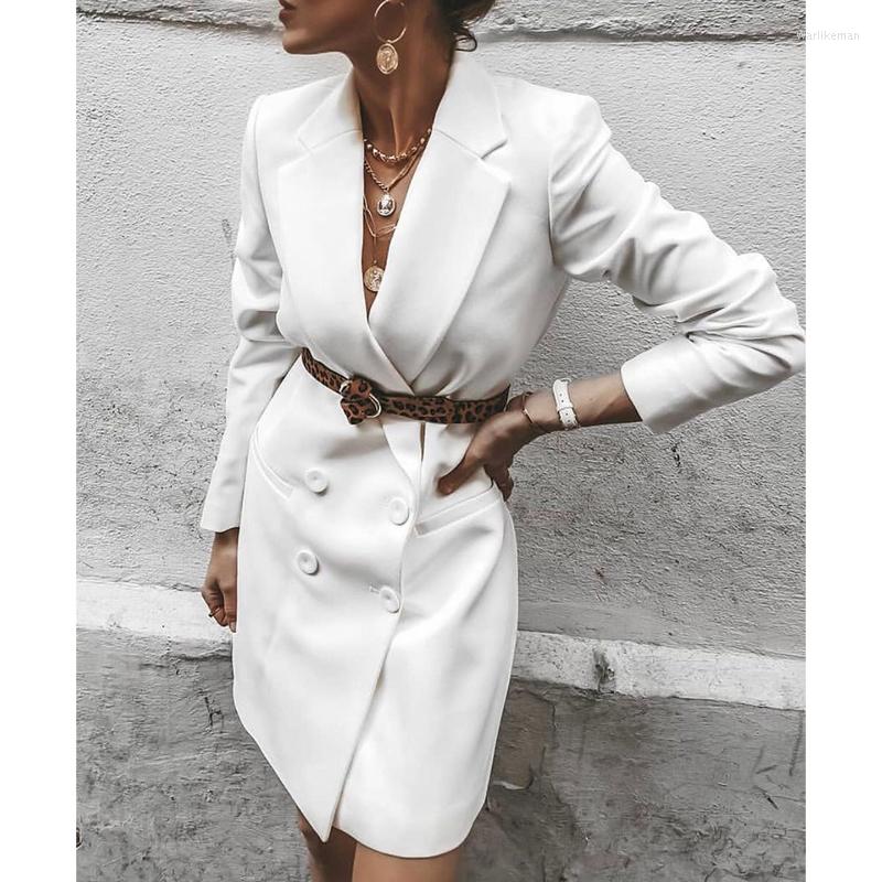 Casual Dresses Women Blazer Dress Formal Long Sleeve Pencil Office Lady Business Mini Double Breasted Elegant, White
Casual Dresses Women Blazer Dress Formal Long Sleeve Pencil Office Lady Business Mini Double Breasted Elegant, White